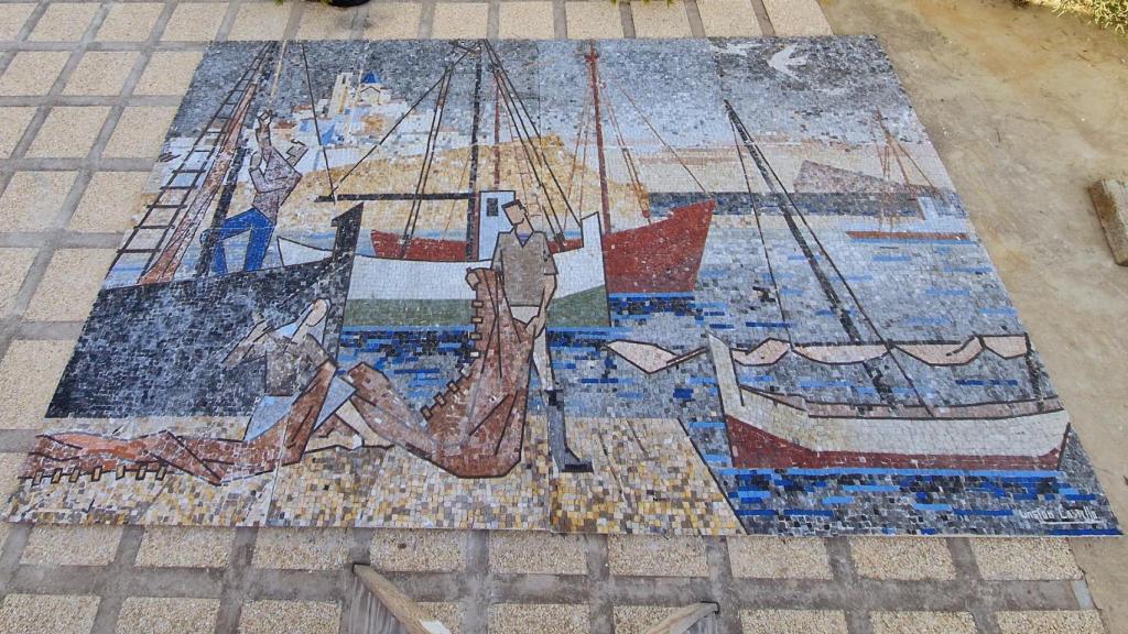 El mural de Gastón Castelló que Benidorm va a restaurar.