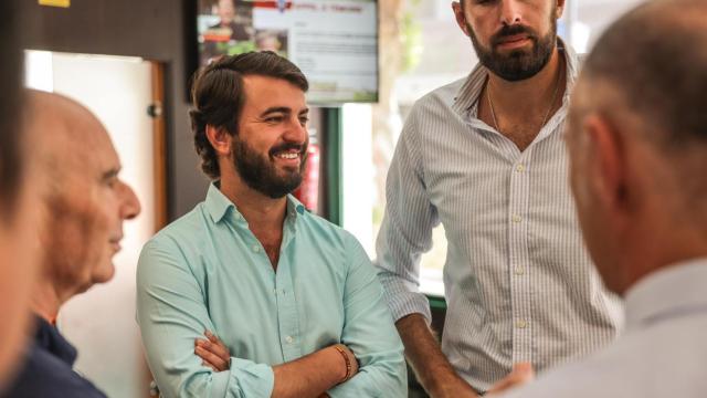 El vicepresidente de la Junta de Castilla y León, Juan García-Gallardo, en el acto ‘En defensa de nuestro campo’ celebrado en Murcia