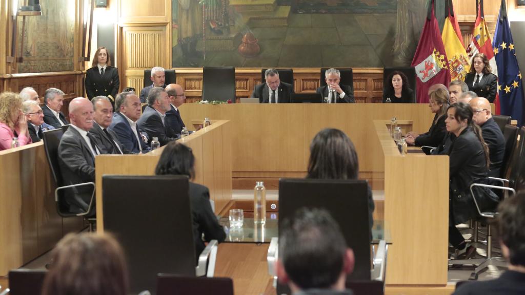 Imagen de archivo de un pleno de la Diputación de León.