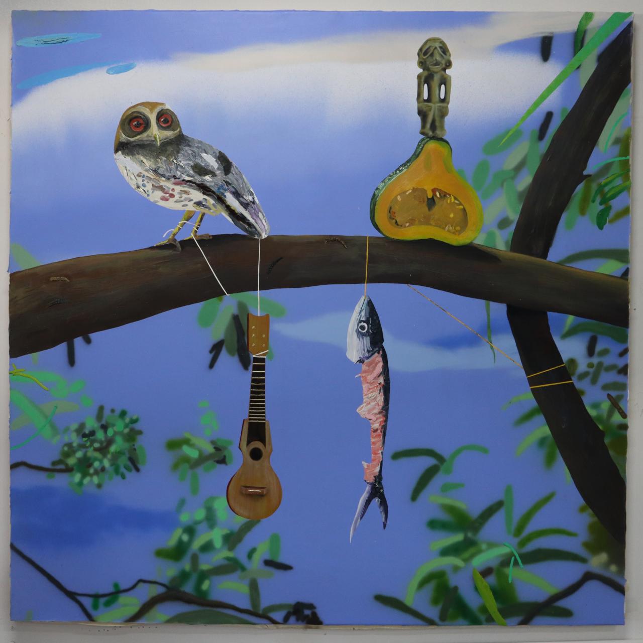 Ana_Mas_Projects_Omar_Velázquez_Pescao_oil_on_canvas_183_x_183_2022