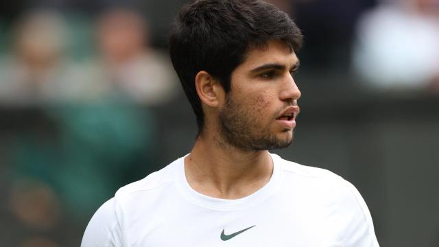 Carlos Alcaraz, en Wimbledon 2023