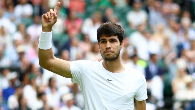 Carlos Alcaraz, en Wimbledon 2023