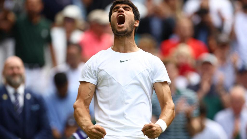 Carlos Alcaraz, en Wimbledon 2023