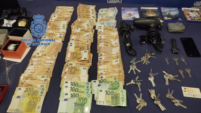 Todos los objetos sustraídos.