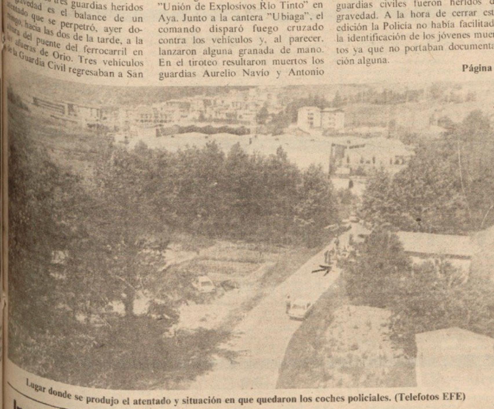 Recortes de periódico de la época
