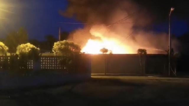 Imágenes del incendio en Peñafiel