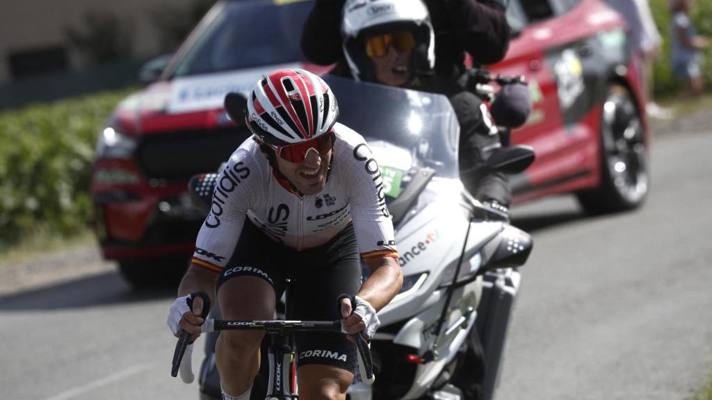 Ion Izaguirre, durante la etapa 12 del Tour de Francia.