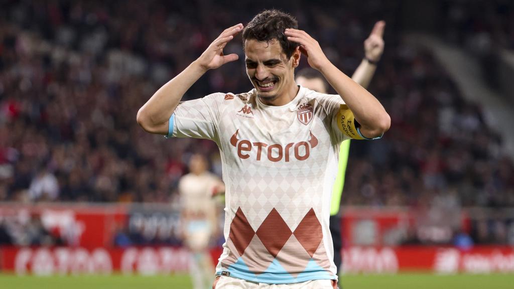 Wissam Ben Yedder, durante un partido con el Mónaco durante la temporada 2022/23.