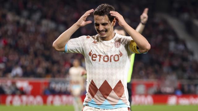 Wissam Ben Yedder, durante un partido con el Mónaco durante la temporada 2022/23.