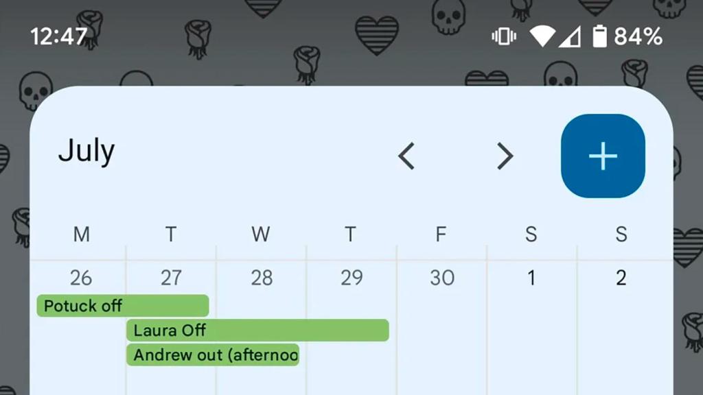 Widget renovado