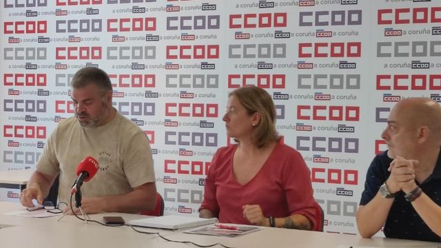 Rueda de prensa de CCOO.