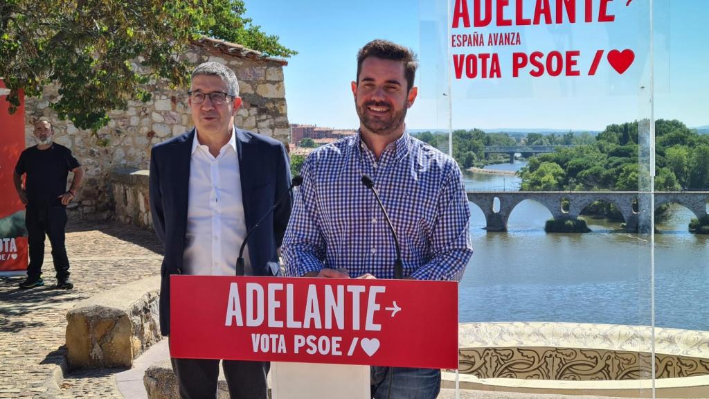 Antidio Fagúndez y Patxi López