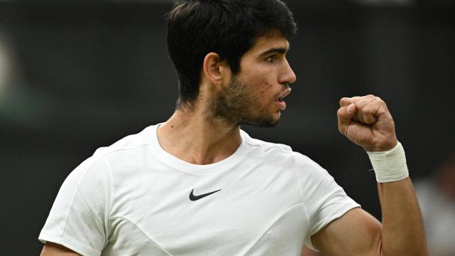 Carlos Alcaraz, en Wimbledon 2023