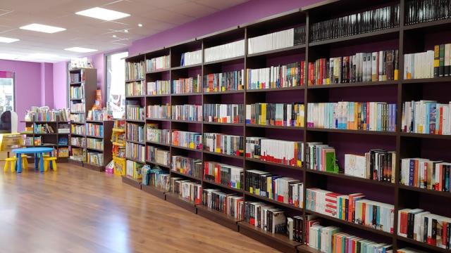Imagen del interior de la librería Ler Zamora
