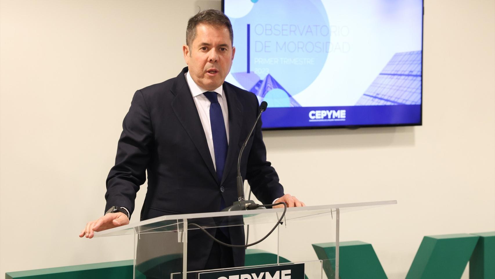 El presidente de Cepyme, Gerardo Cuerva.