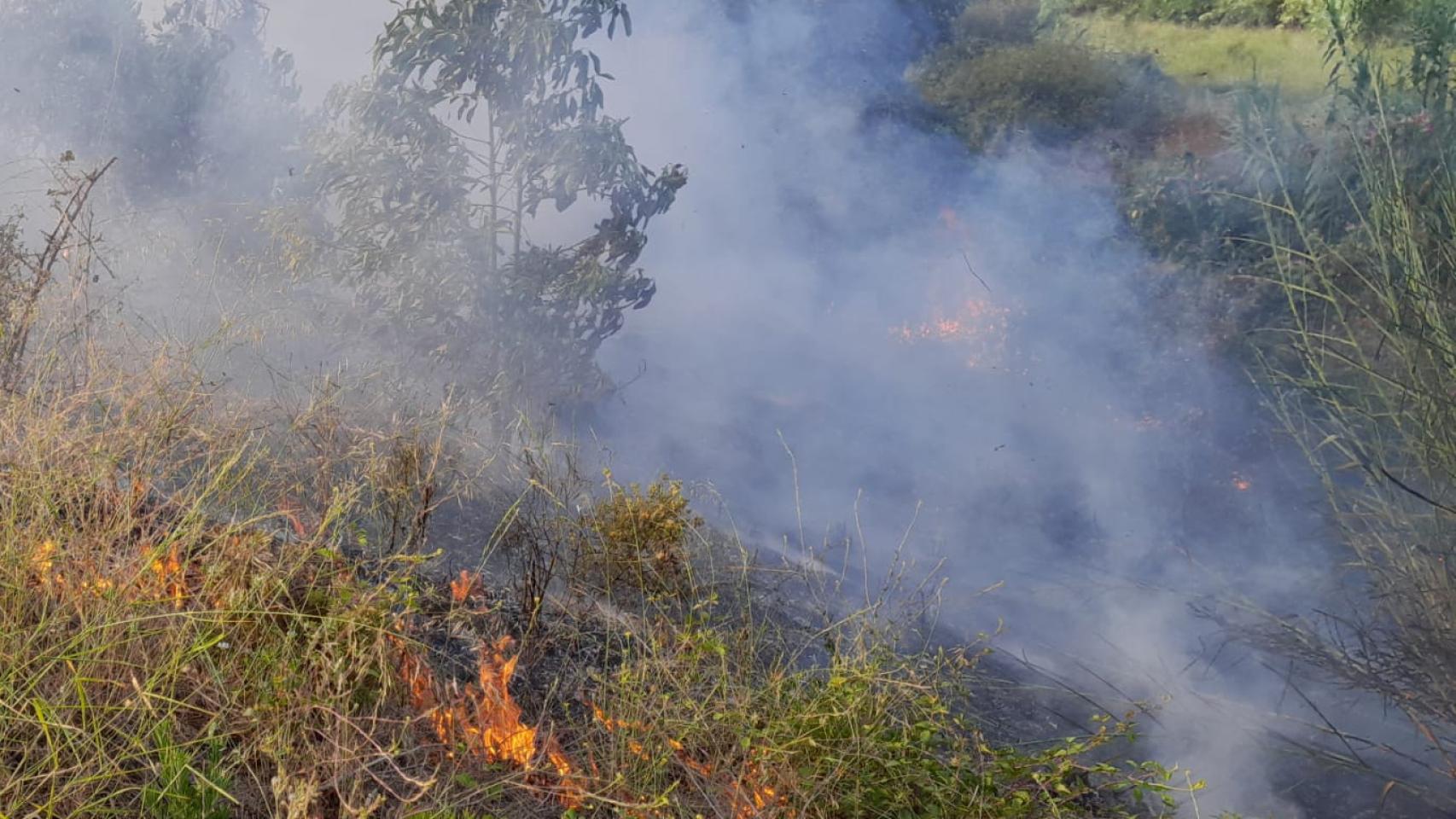 Imagen de archivo de un incendio forestal