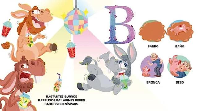 Páginas de 'Las letras locas', de El Hematocrítico con ilustraciones de Ariadna Reyes. B de Blok