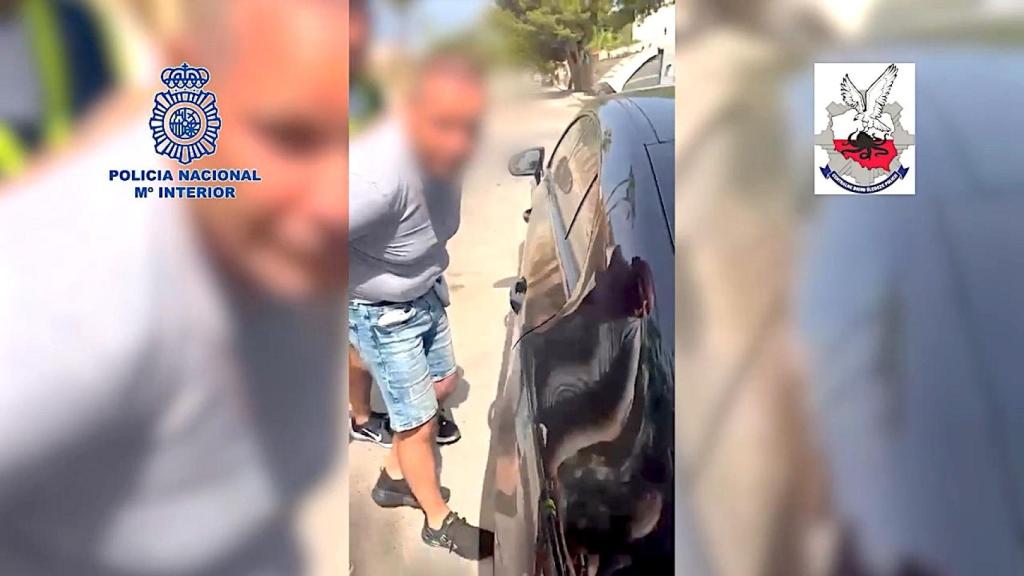 El peligroso contrabandista durante su arresto en Alicante.