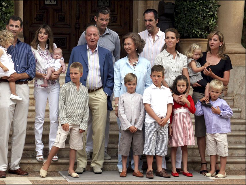 Posado de la Familia Real al completo en 2007.