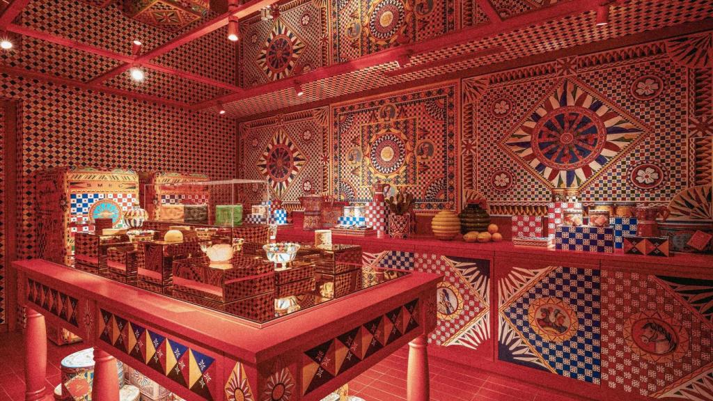 Espacio de postres diseñado de la mano de Dolce & Gabbana.
