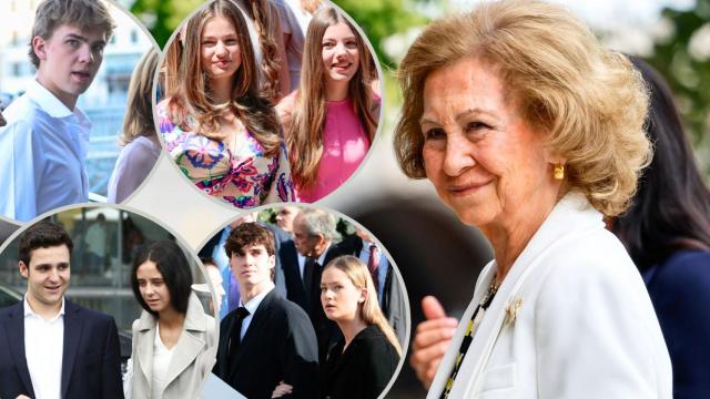 La reina Emérita, en un montaje de JALEOS.