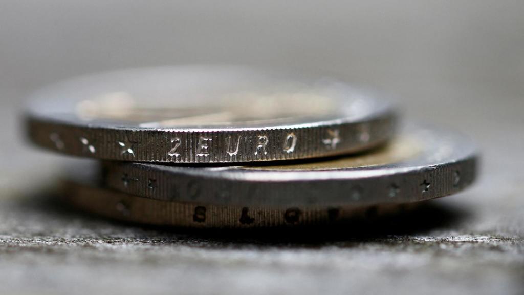 Unas monedas de euro.