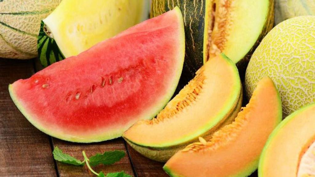 Sandía y melón.
