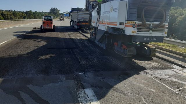 Trabajos en la AG-57.
