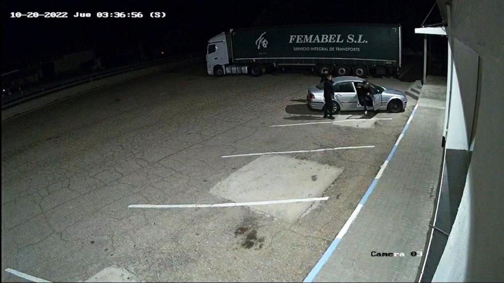 Desmantelado un grupo criminal que robaba mercancías en camiones aparcados en áreas de servicio. Foto: Guardia Civil
