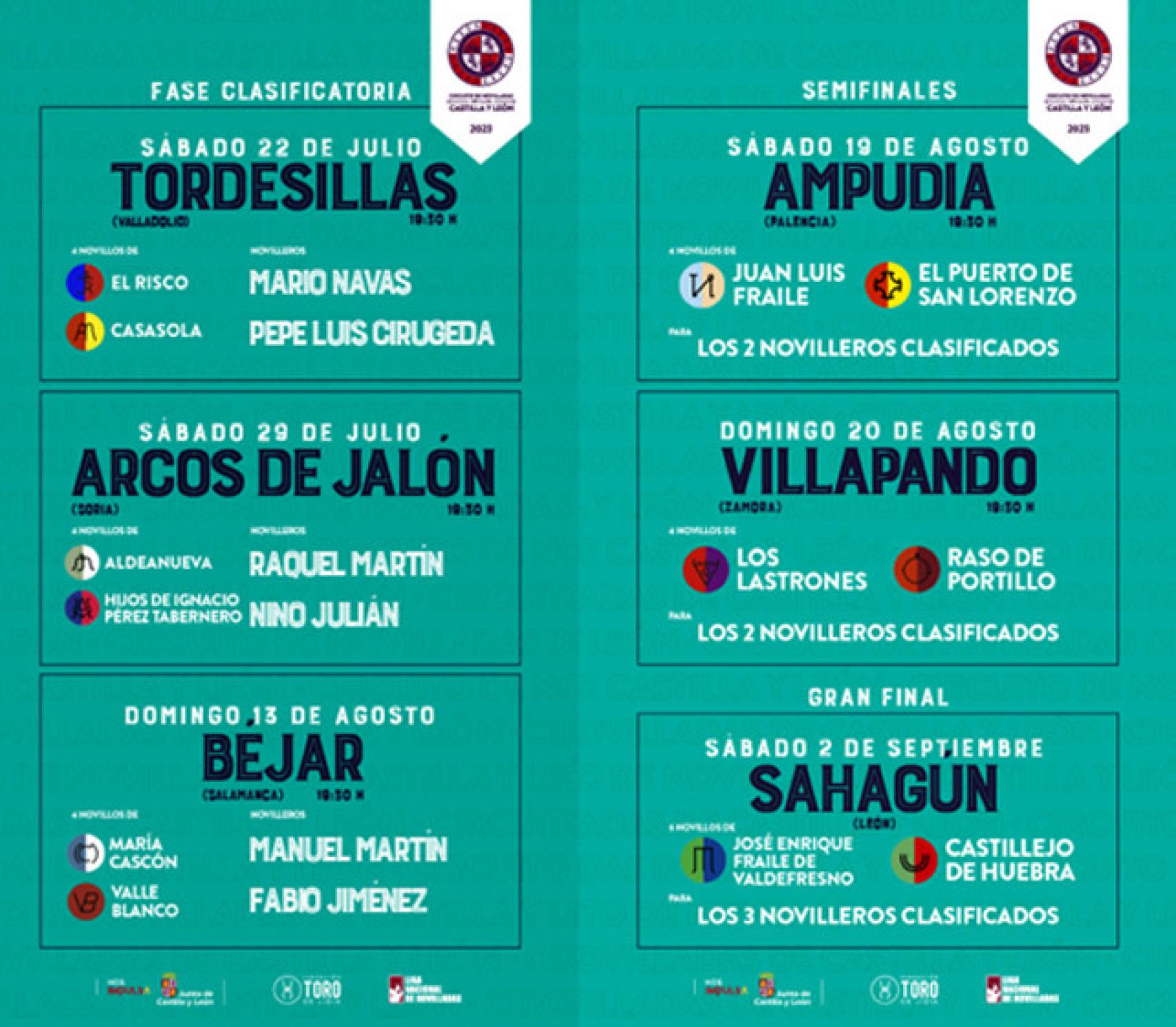 Circuito de novilladas en Castilla y León