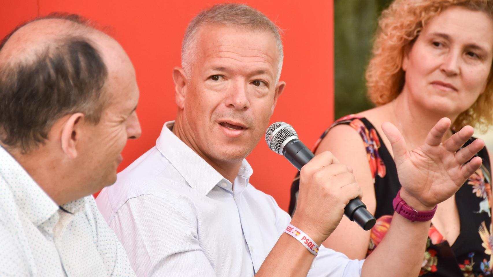 El presidente del Senado, Ander Gil, durante su intervención en Segovia, este martes.