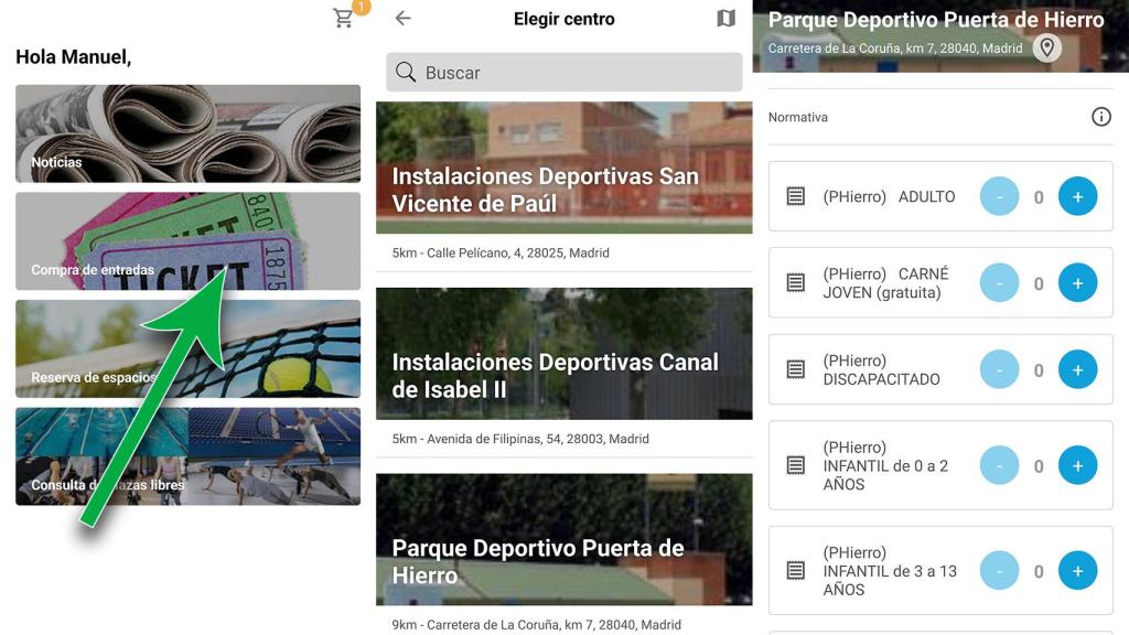 Compra de entradas