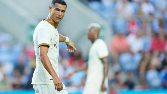 Cristiano Ronaldo, con el Al Nassr durante el Trofeo del Algarve 2023