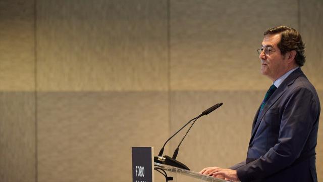 El presidente de CEOE, Antonio Garamendi, en una imagen de archivo.