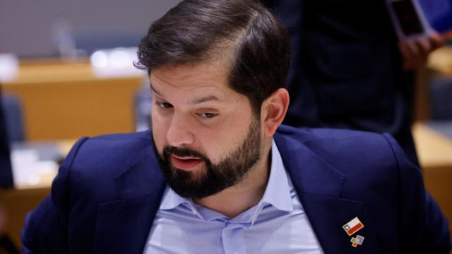 El presidente de Chile, Gabriel Boric, durante la cumbre UE-CELAC en Bruselas