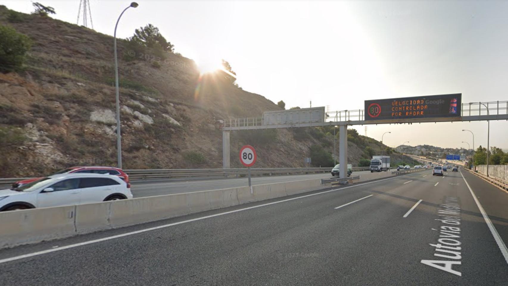 Punto en el que se encuentra el radar más 'multón' de la provincia de Málaga.