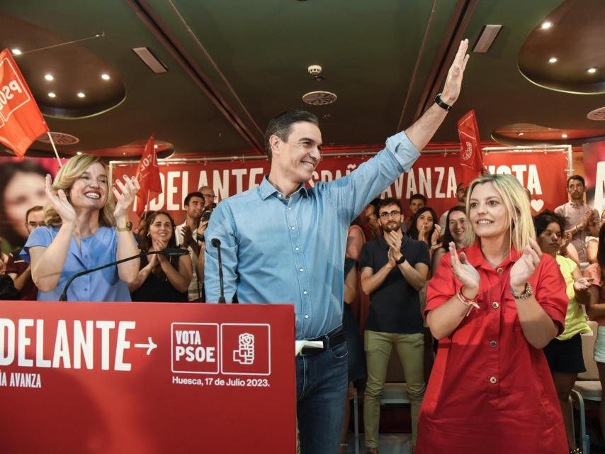 Pedro Sánchez, durante un acto del PSOE.