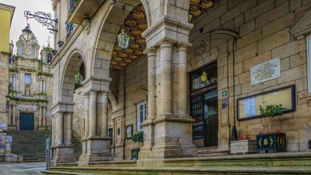 Exterior del Concello de Ourense, ubicado en la Plaza Mayor.