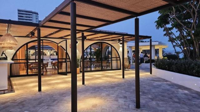 Imagen de la terraza de 'La Pérgola del Mediterráneo'.