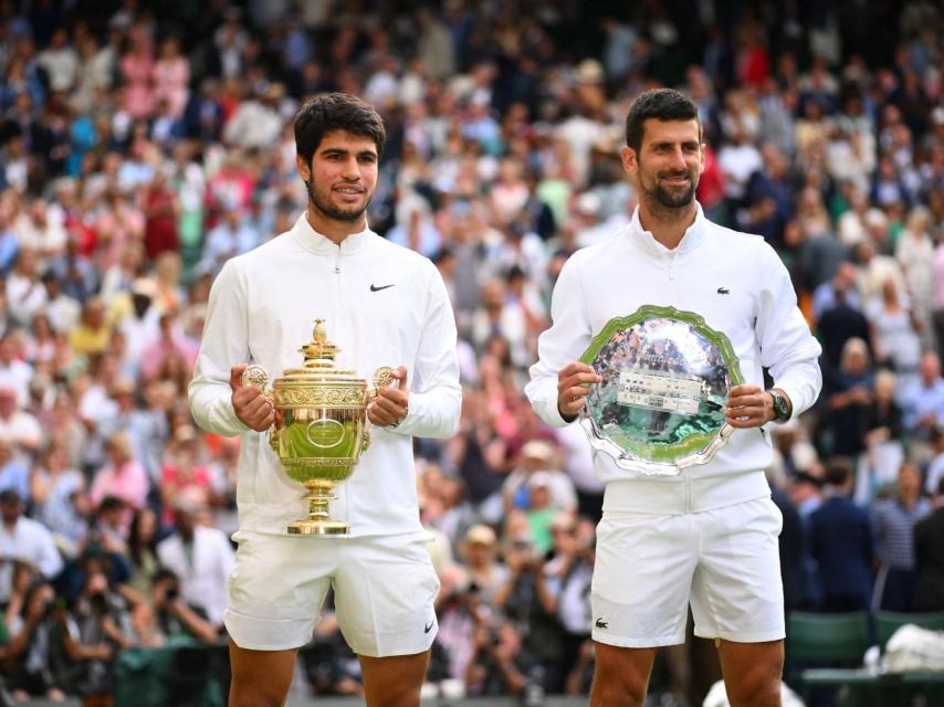Alcaraz y Djokovic.