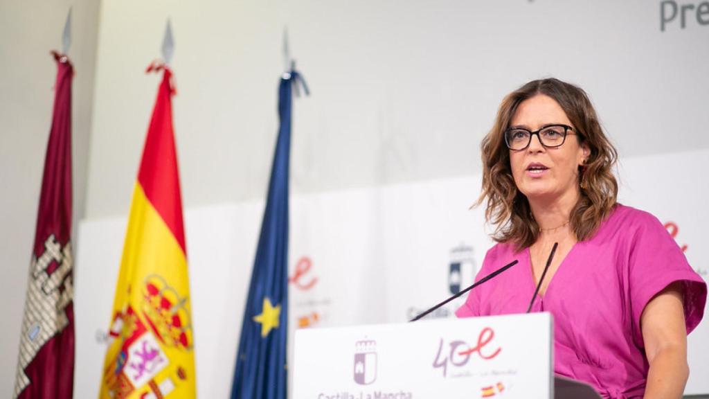 Esther Padilla este miércoles en rueda de prensa.