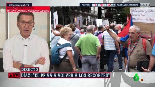 Alberto Núñez Feijóo, entrevistado en 'Al Rojo Vivo'.