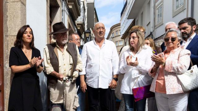 Colocación del primer ‘stolpersteine’ en A Coruña