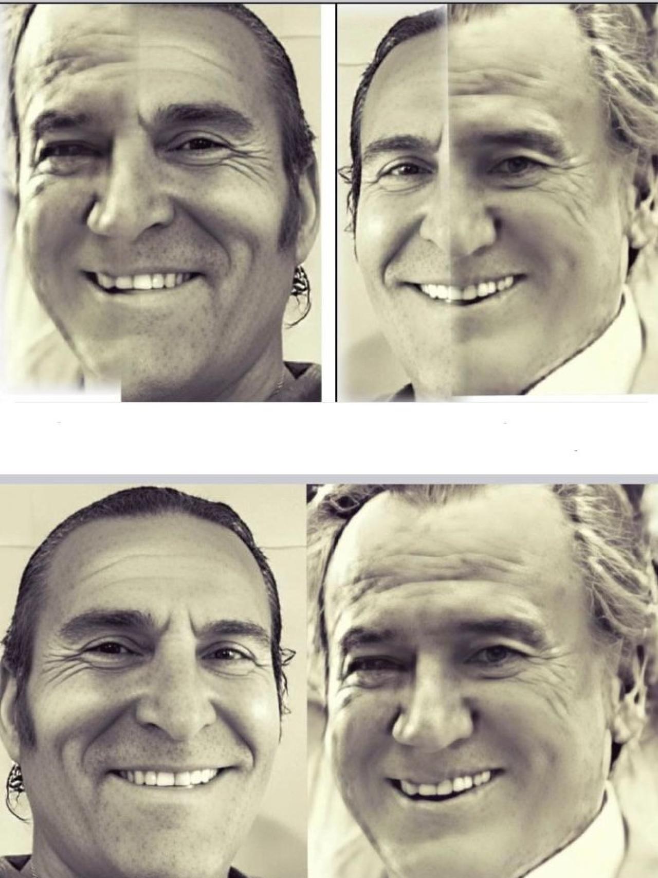 Montaje hecho por Julián de él y Manolo Escobar.