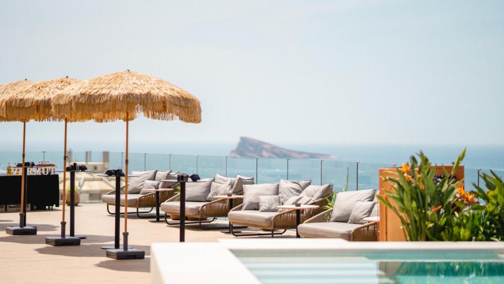 La azotea del hotel Primavera Park de Benidorm.