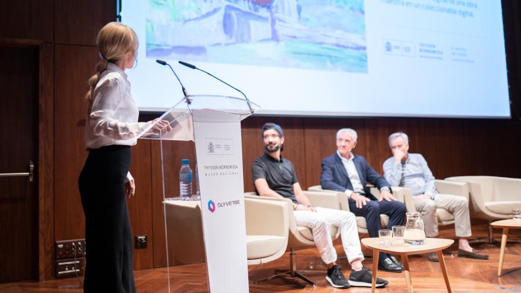 La actriz Cayetana Guillén Cuervo interviene en la presentación.