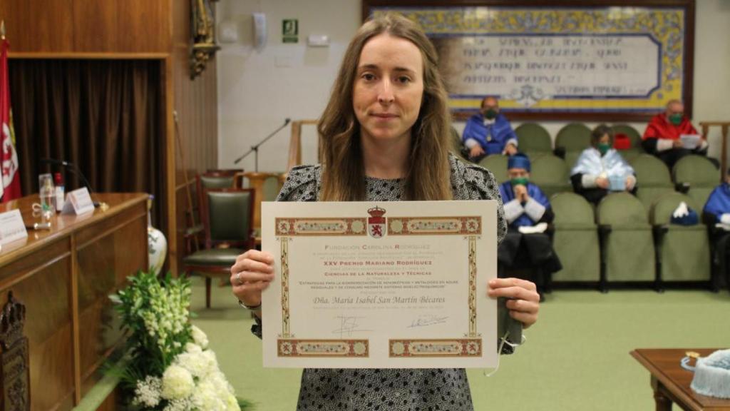 Una de las ganadoras de anteriores ediciones de los Premios Mariano Rodríguez