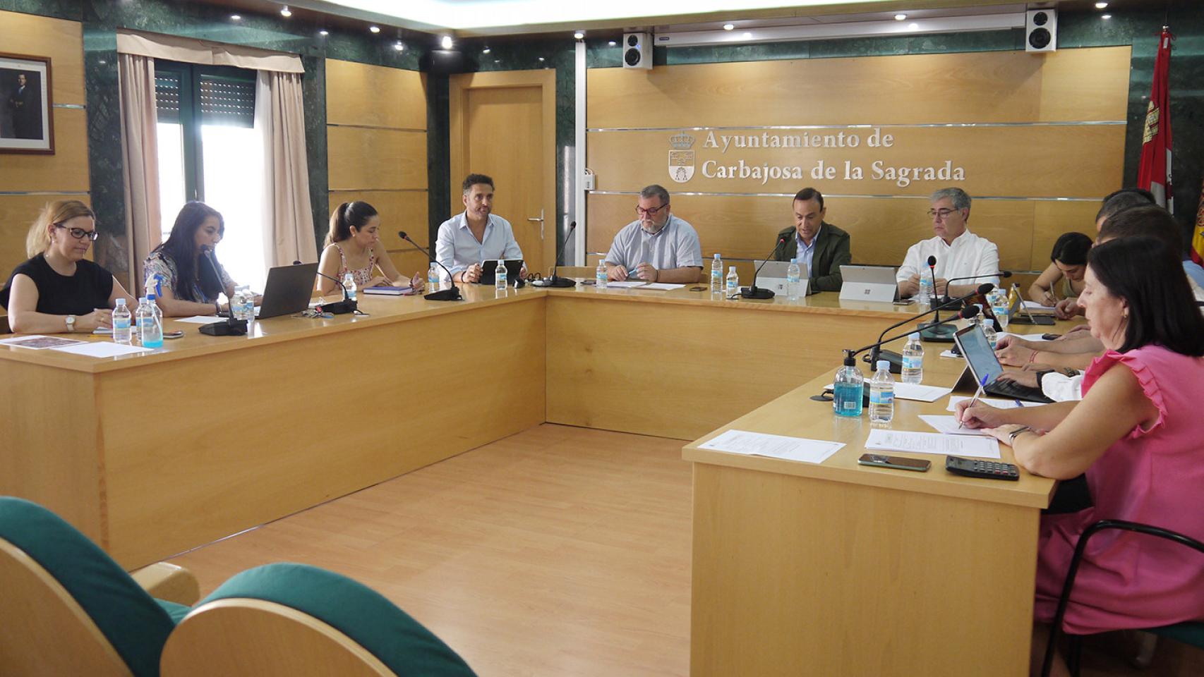 Imagen del pleno municipal en Carbajosa de la Sagrada
