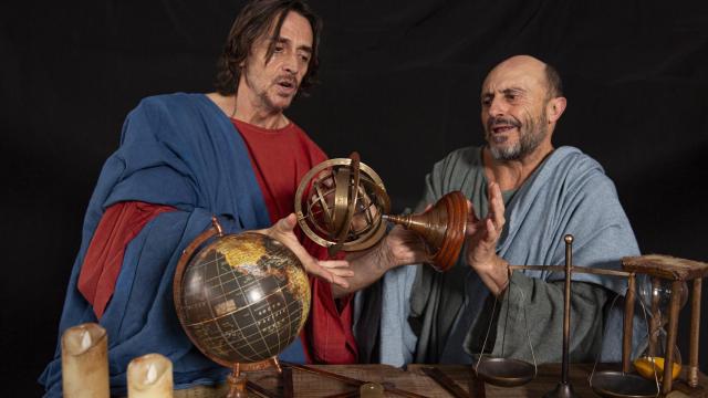 Moncho Sánchez-Diezma y Pepe Viyuela en 'Las nubes'.