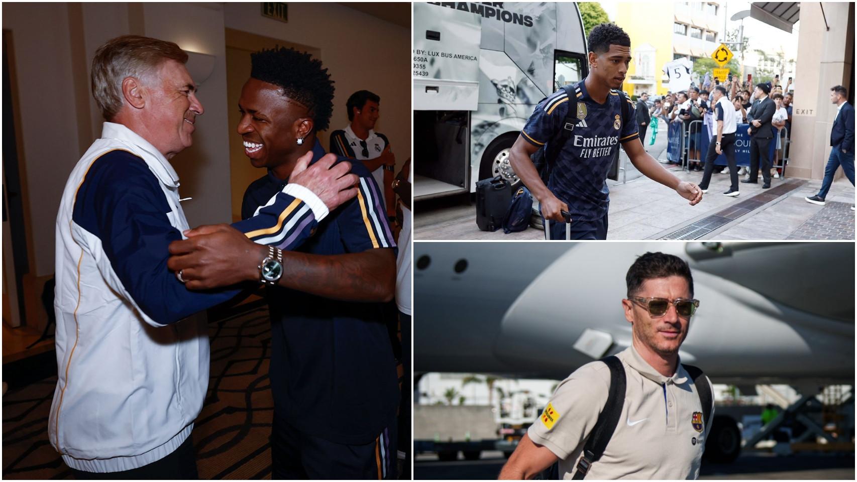 La llegada del Real Madrid a Los Ángeles